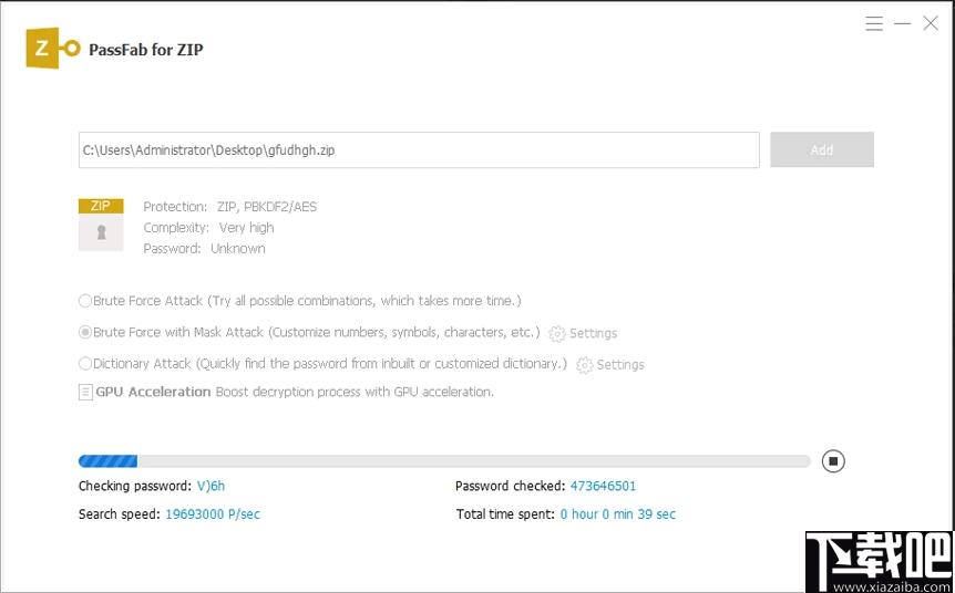 PassFab for ZIP下载,密码恢复,解密工具